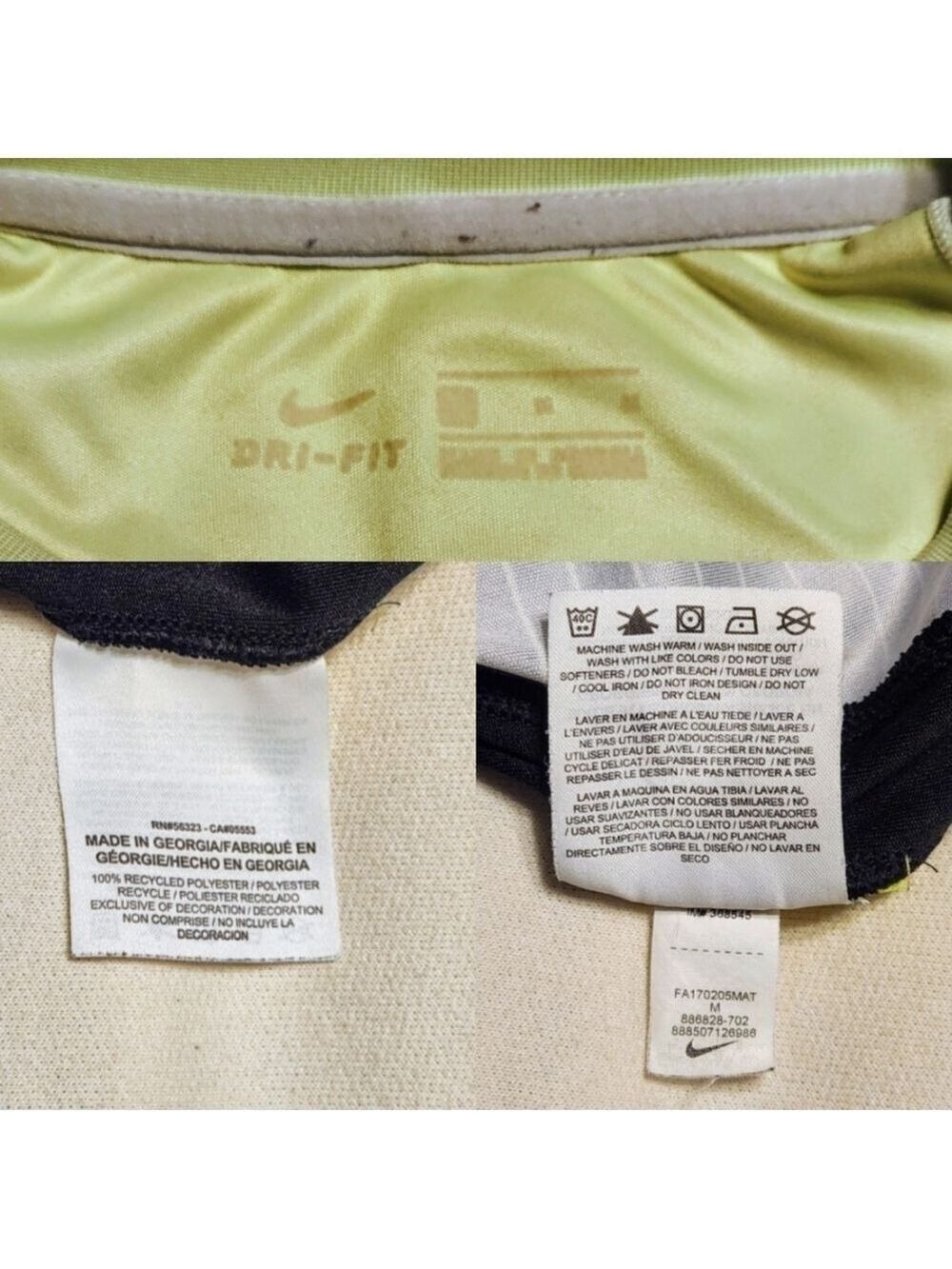 Nike Dri Fit Athletic Bundle Navy Yellow Black Medium - Picture 8 of 11